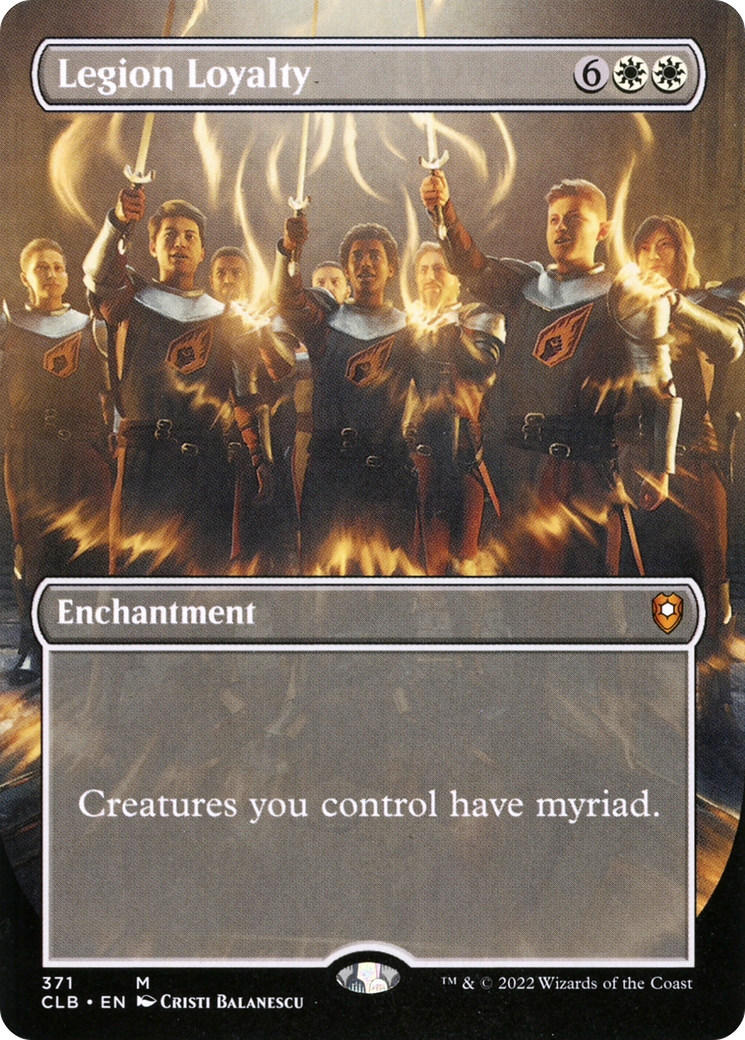 Legion Loyalty (Borderless Alternate Art) [Commander Legends: Battle for Baldur's Gate] Foil