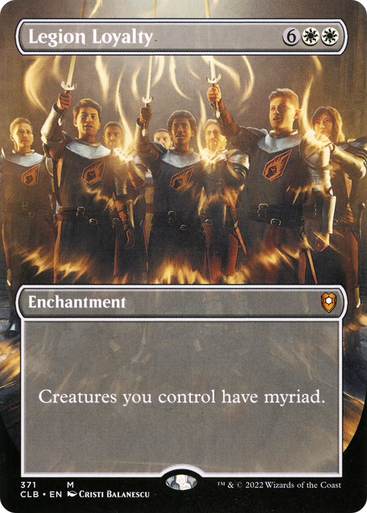 Legion Loyalty (Borderless Alternate Art) [Commander Legends: Battle for Baldur's Gate] Foil