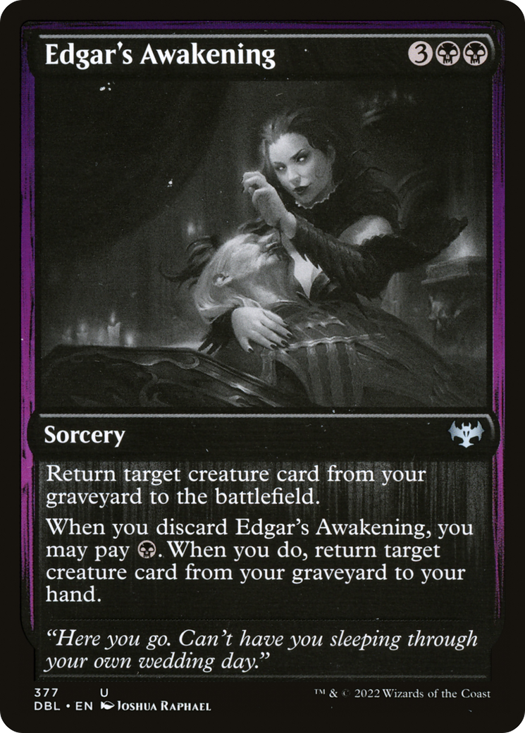 Edgar's Awakening (377) Foil - Innistrad: Double Feature