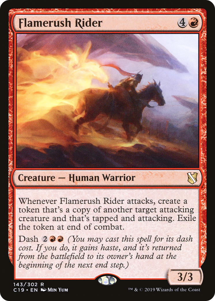 Flamerush Rider (143) - Commander 2019