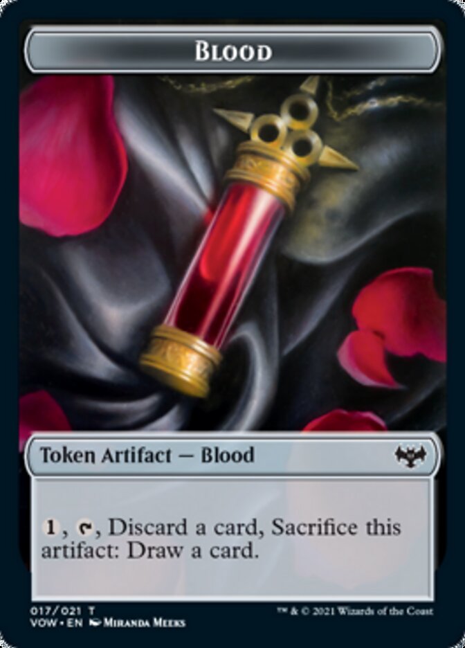 Construct (015) // Blood (017) Double-Sided Token [Challenger Decks 2022 Tokens] | Silver Goblin