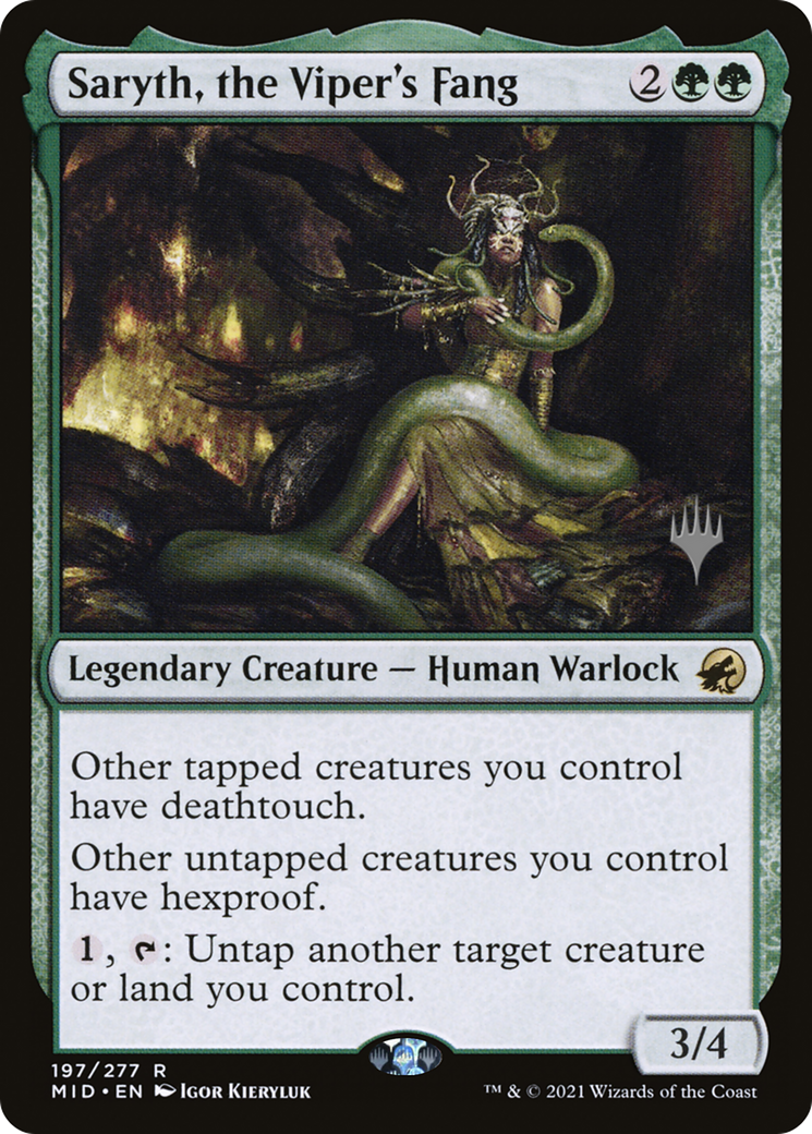 Saryth, the Viper's Fang (197) - Innistrad: Midnight Hunt Promos