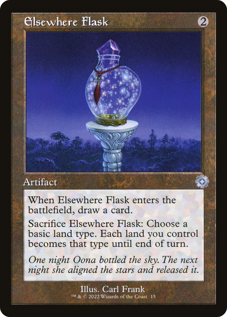 Elsewhere Flask (Retro) (015) - The Brothers' War Retro Artifacts