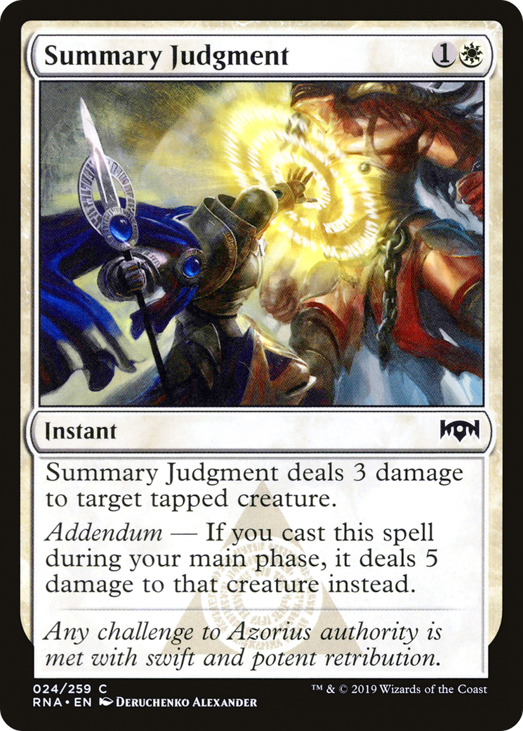 Summary Judgment (024) - Ravnica Allegiance