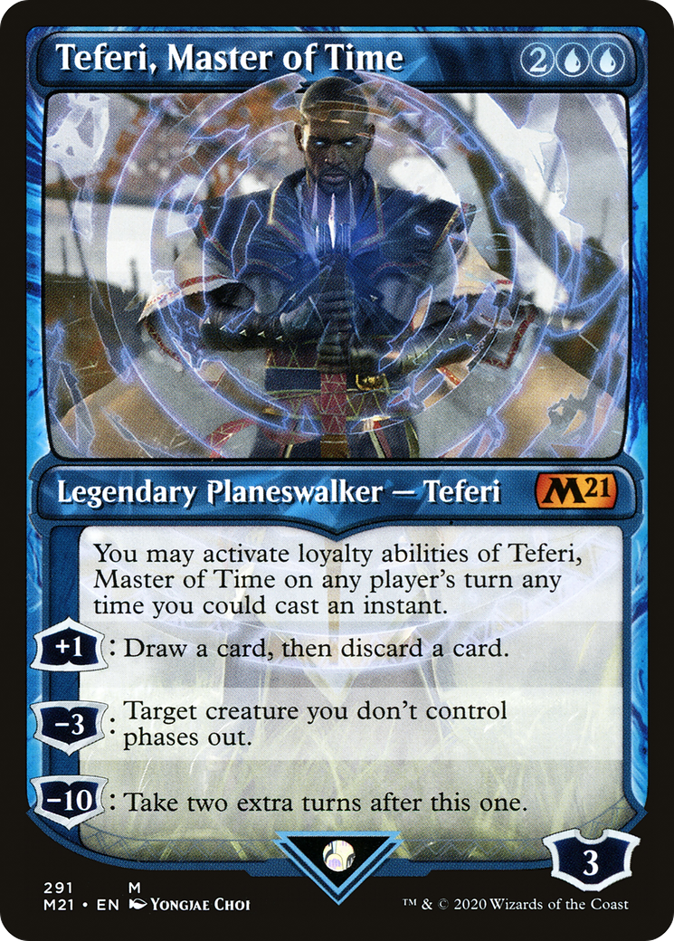 Teferi, Master of Time (Showcase) (291) - Core Set 2021