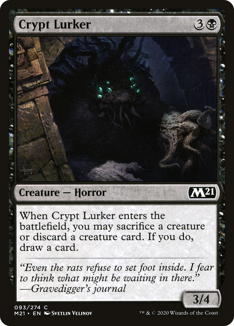 Crypt Lurker (093) Foil - Core Set 2021
