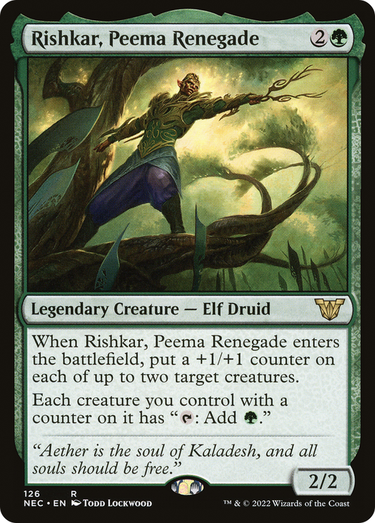 Rishkar, Peema Renegade (126) - Neon Dynasty Commander