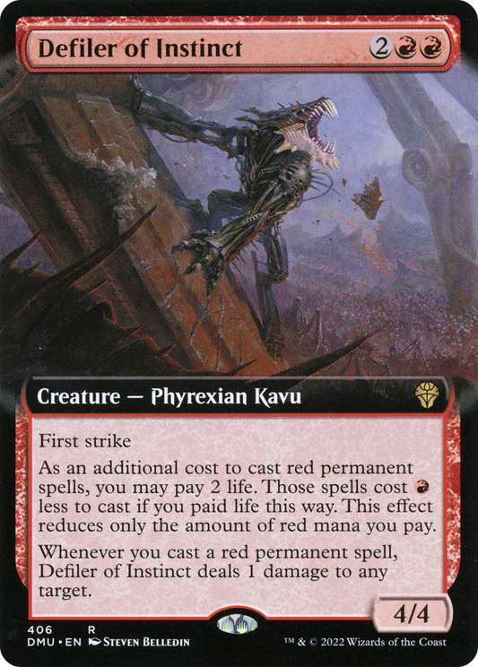 Defiler of Instinct (Extended Art) [Dominaria United] Foil