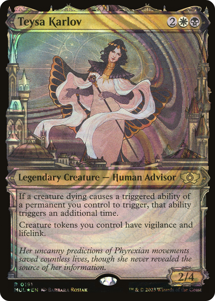 Teysa Karlov (Halo Foil) (Showcase) (191) Foil - Multiverse Legends