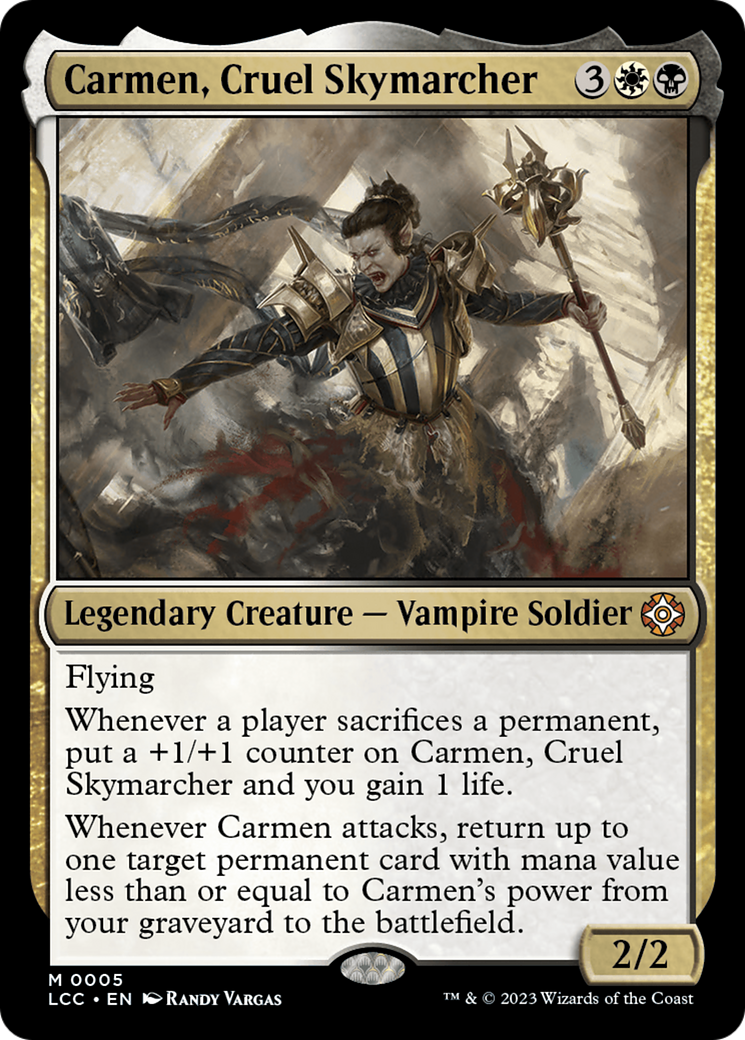 Carmen, Cruel Skymarcher [The Lost Caverns of Ixalan Commander] Foil