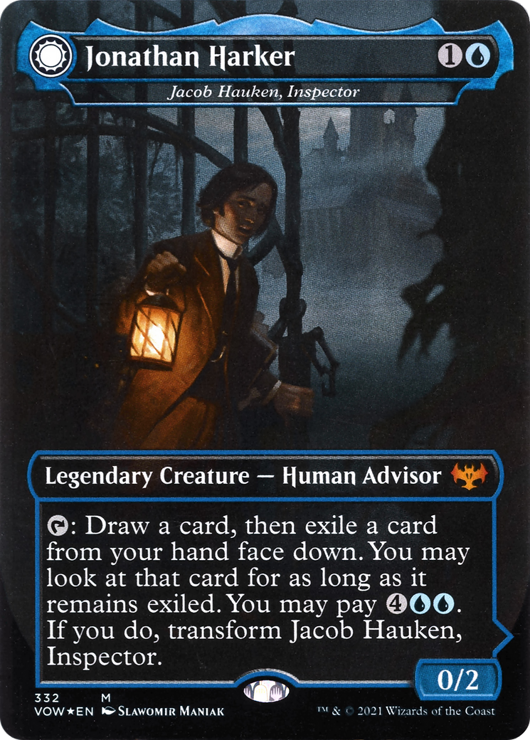 Jacob Hauken, Inspector // Hauken's Insight (332) Foil - Innistrad: Crimson Vow