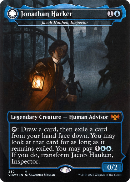 Jacob Hauken, Inspector // Hauken's Insight (332) Foil - Innistrad: Crimson Vow