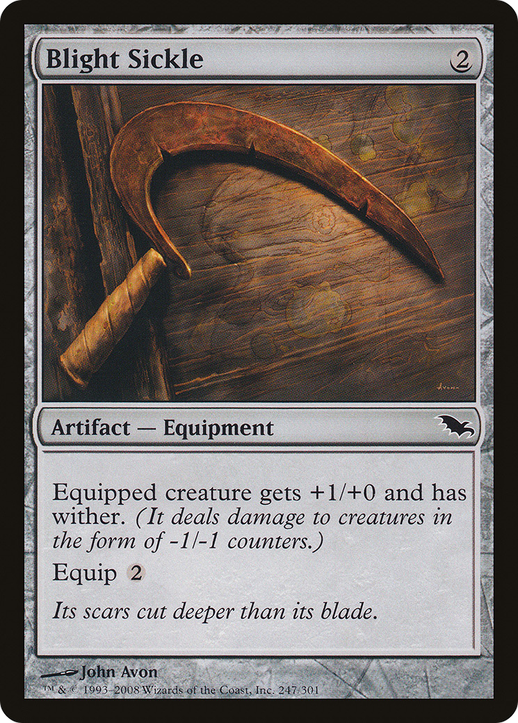 Blight Sickle (247) Foil - Shadowmoor