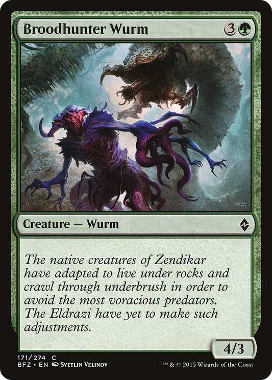 Broodhunter Wurm (171) Foil - Battle for Zendikar