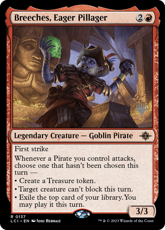 Breeches, Eager Pillager (137) Foil - The Lost Caverns of Ixalan Promos