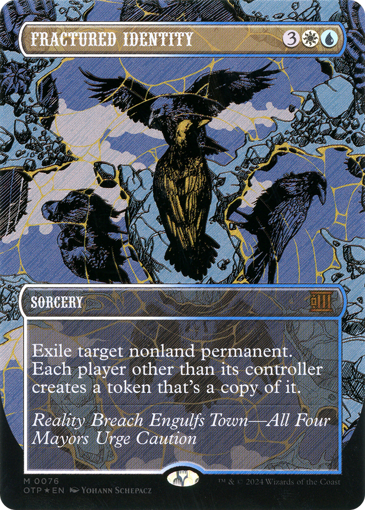 Fractured Identity (Textured Foil) (076) Foil - Breaking News