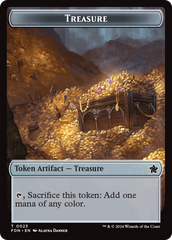 Food // Treasure Double-Sided Token [Foundations Tokens] | Silver Goblin