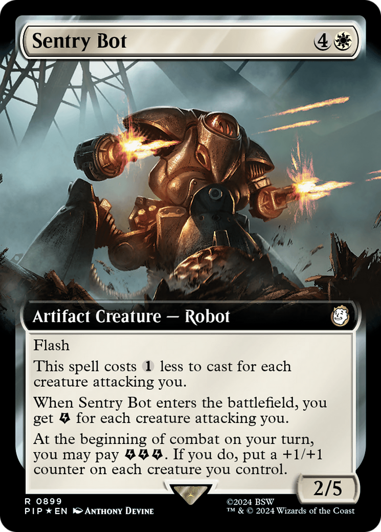 Sentry Bot (Extended Art) (Surge Foil) (Extended Art) (899) Foil - Fallout