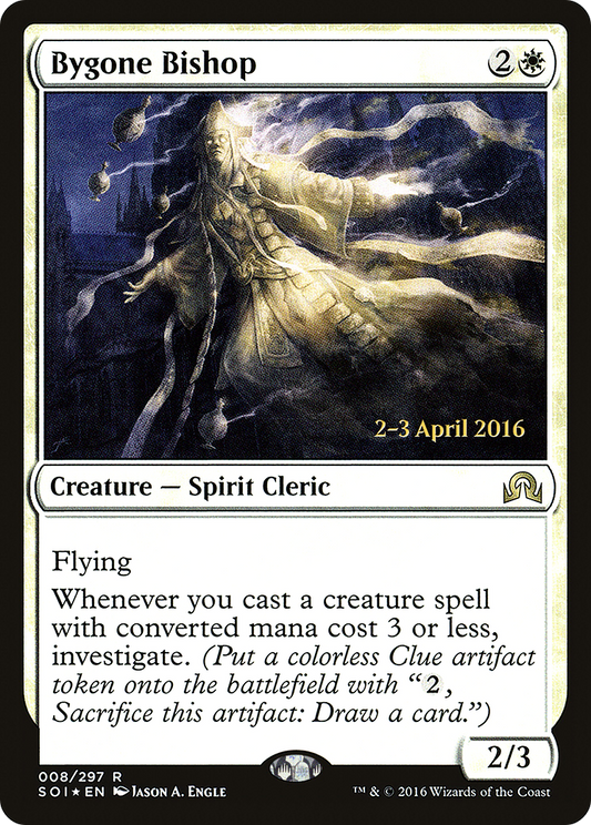 Bygone Bishop [Shadows over Innistrad Prerelease Promos]