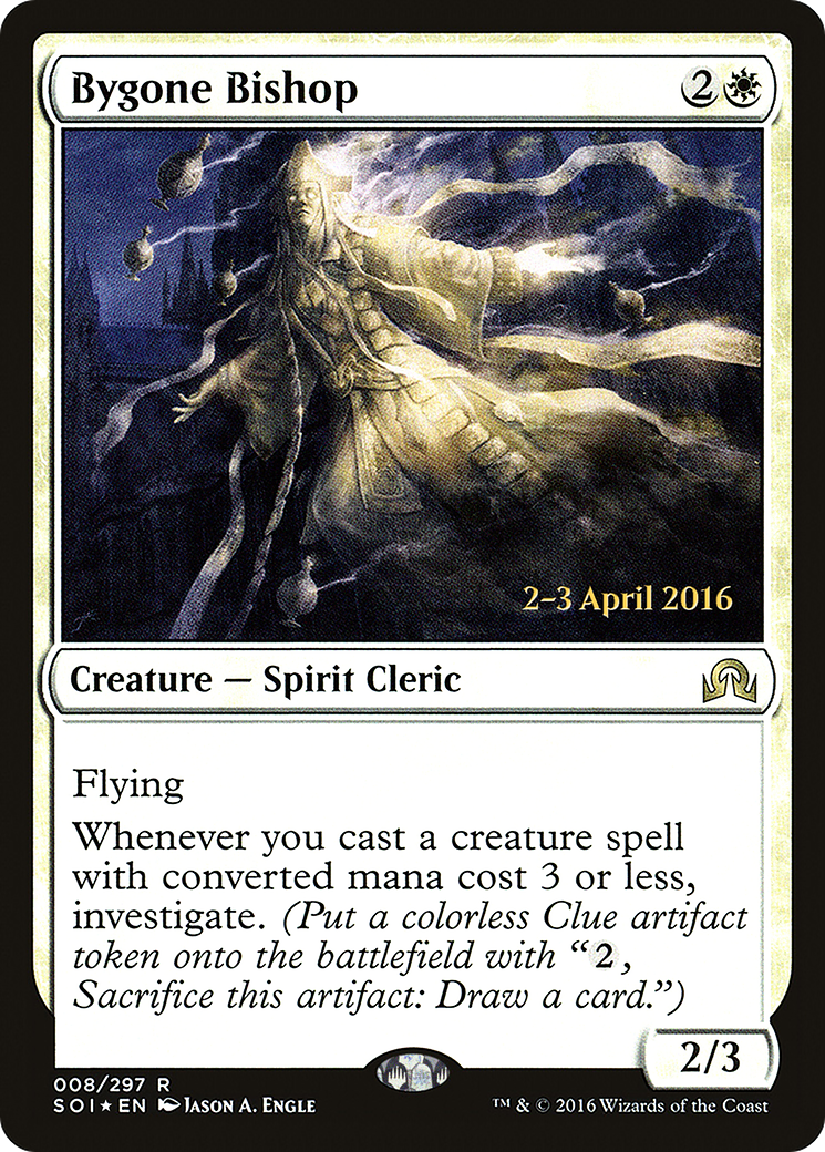 Bygone Bishop [Shadows over Innistrad Prerelease Promos] | Silver Goblin