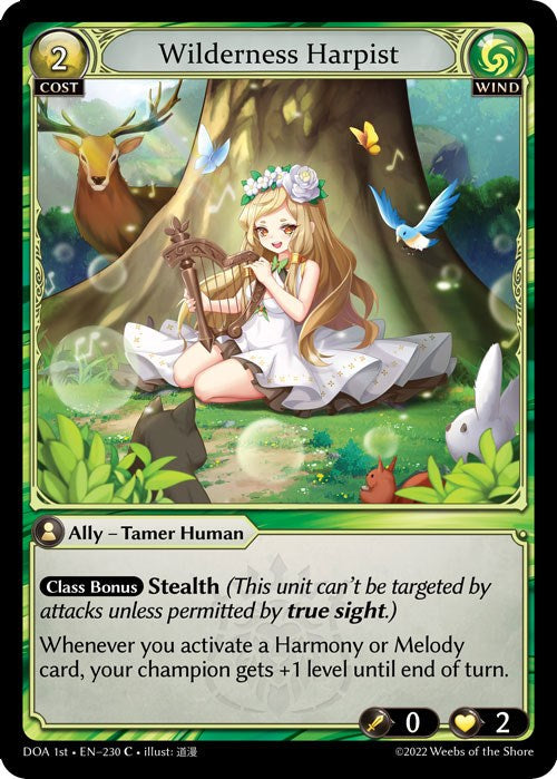 Wilderness Harpist (230) [Dawn of Ashes: 1st Edition] Foil