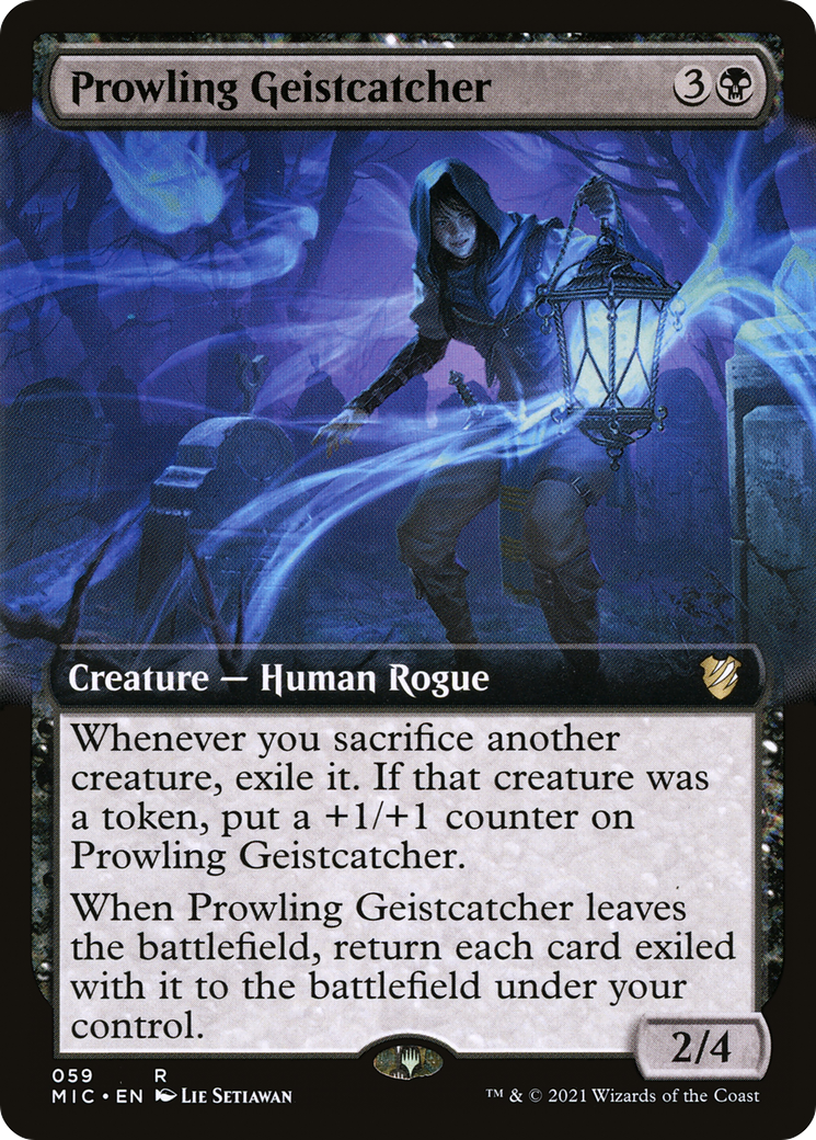 Prowling Geistcatcher (Extended Art) (059) - Midnight Hunt Commander