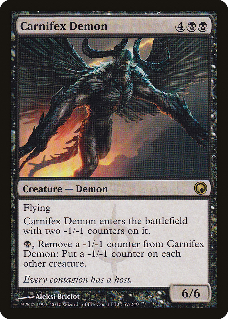 Carnifex Demon [Scars of Mirrodin] Foil