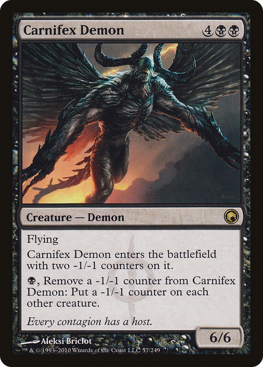 Carnifex Demon [Scars of Mirrodin] Foil