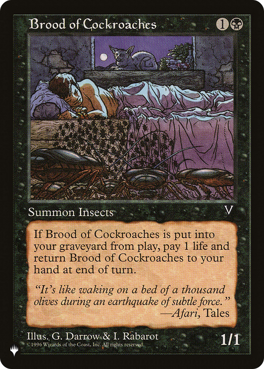 Brood of Cockroaches (Retro) (VIS-53) - The List