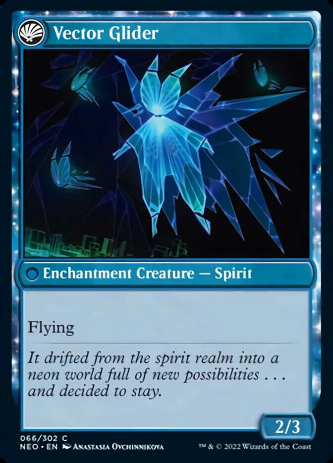 The Modern Age // Vector Glider (066) Foil - Kamigawa: Neon Dynasty