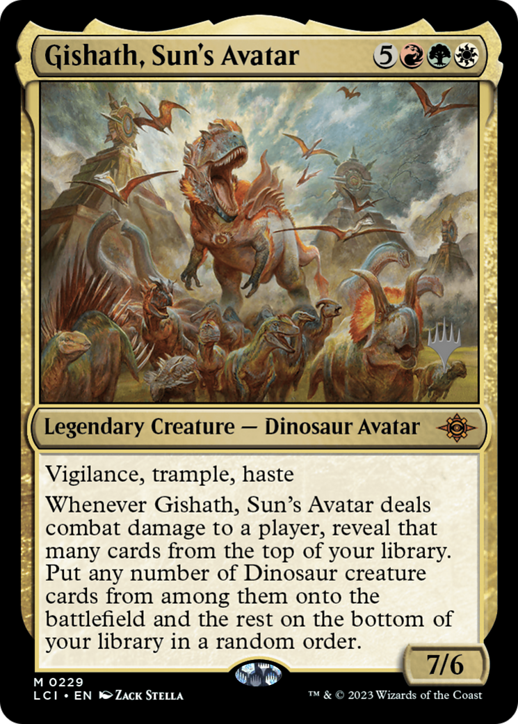 Gishath, Sun's Avatar (Promo Pack) [The Lost Caverns of Ixalan Promos] | Silver Goblin