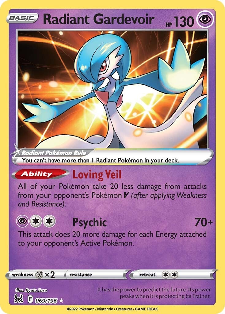 Radiant Gardevoir (069/196) [Sword & Shield: Lost Origin] | Silver Goblin