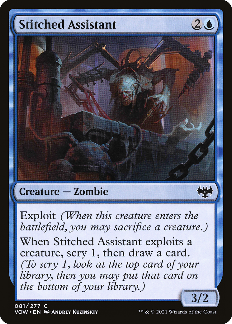 Stitched Assistant (081) Foil - Innistrad: Crimson Vow