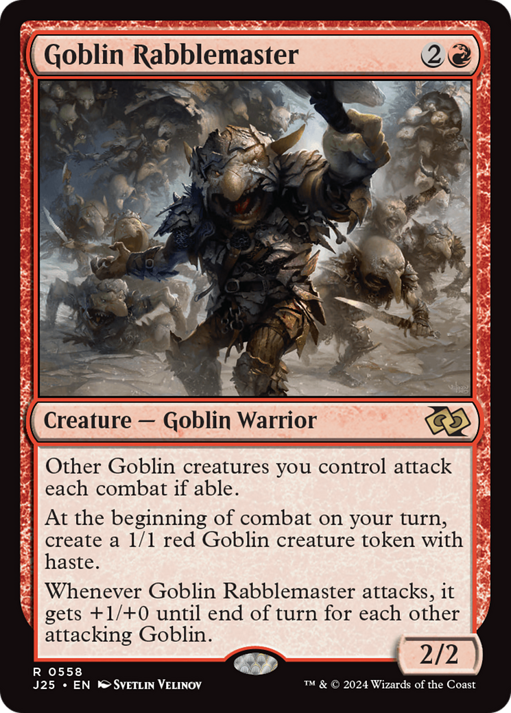 Goblin Rabblemaster [Foundations Jumpstart] | Silver Goblin