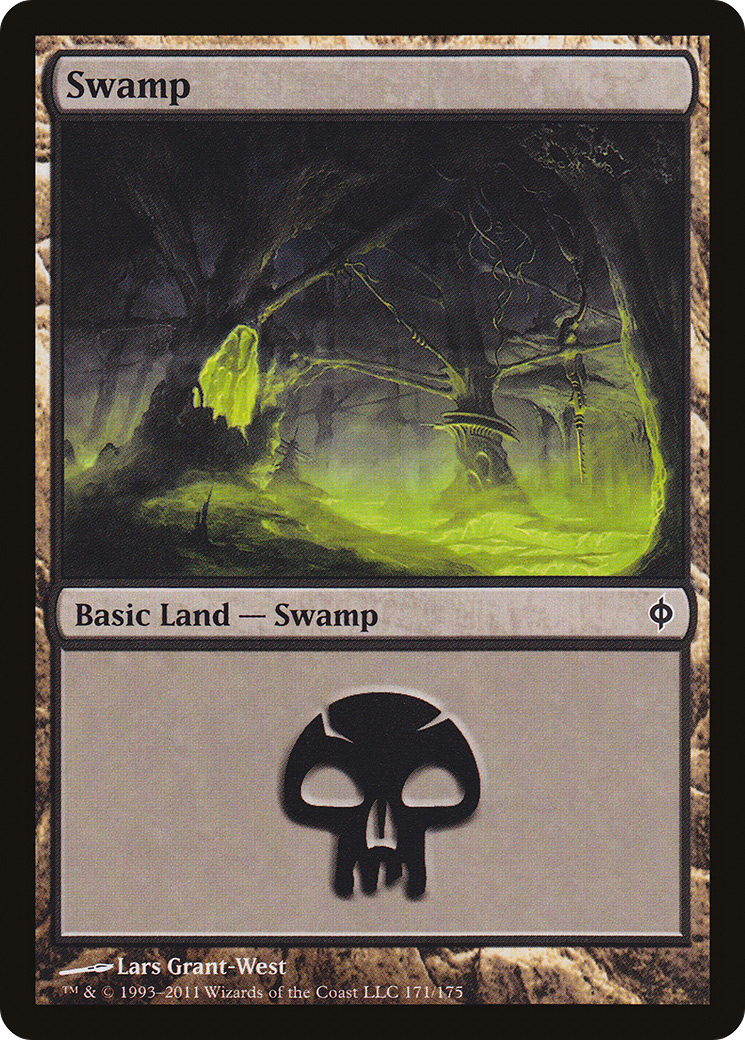 Swamp (171) Foil - New Phyrexia