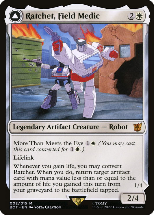 Ratchet, Field Medic // Ratchet, Rescue Racer (002) - Transformers
