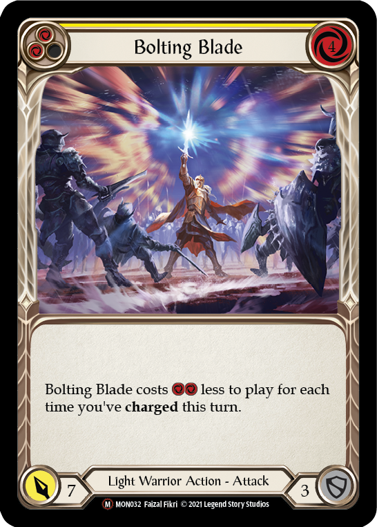 Bolting Blade [U-MON032-RF] (Monarch Unlimited)  Unlimited Rainbow Foil | Silver Goblin