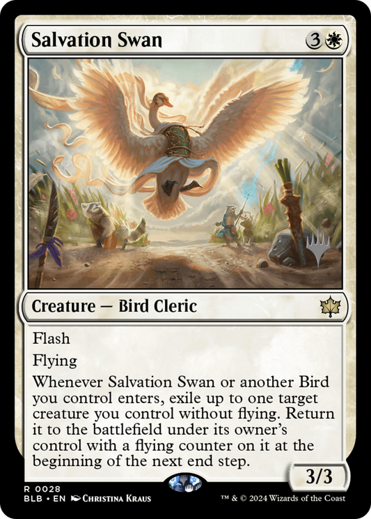 Salvation Swan (Promo Pack) [Bloomburrow Promos] Foil