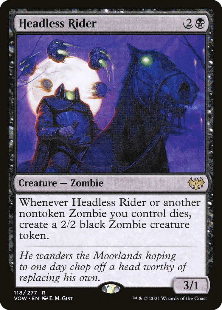 Headless Rider (118) Foil - Innistrad: Crimson Vow