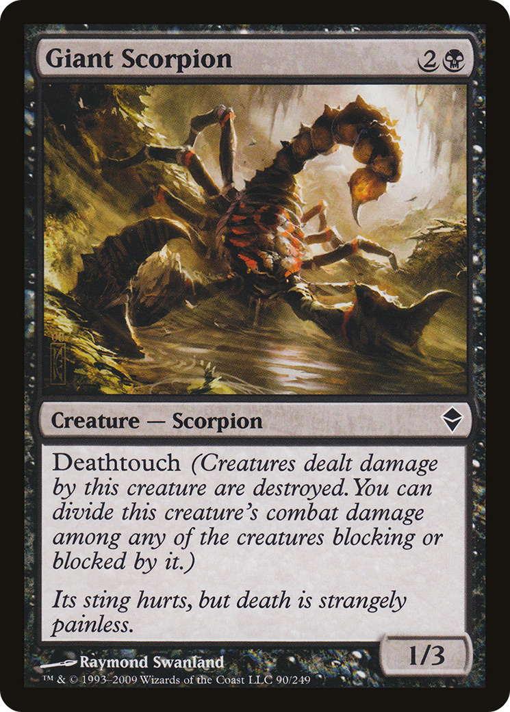 Giant Scorpion (090) Foil - Zendikar