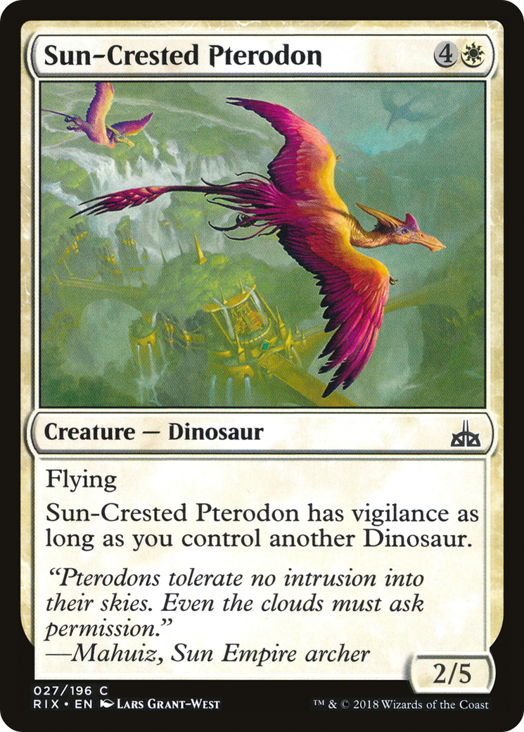 Sun-Crested Pterodon (027) Foil - Rivals of Ixalan
