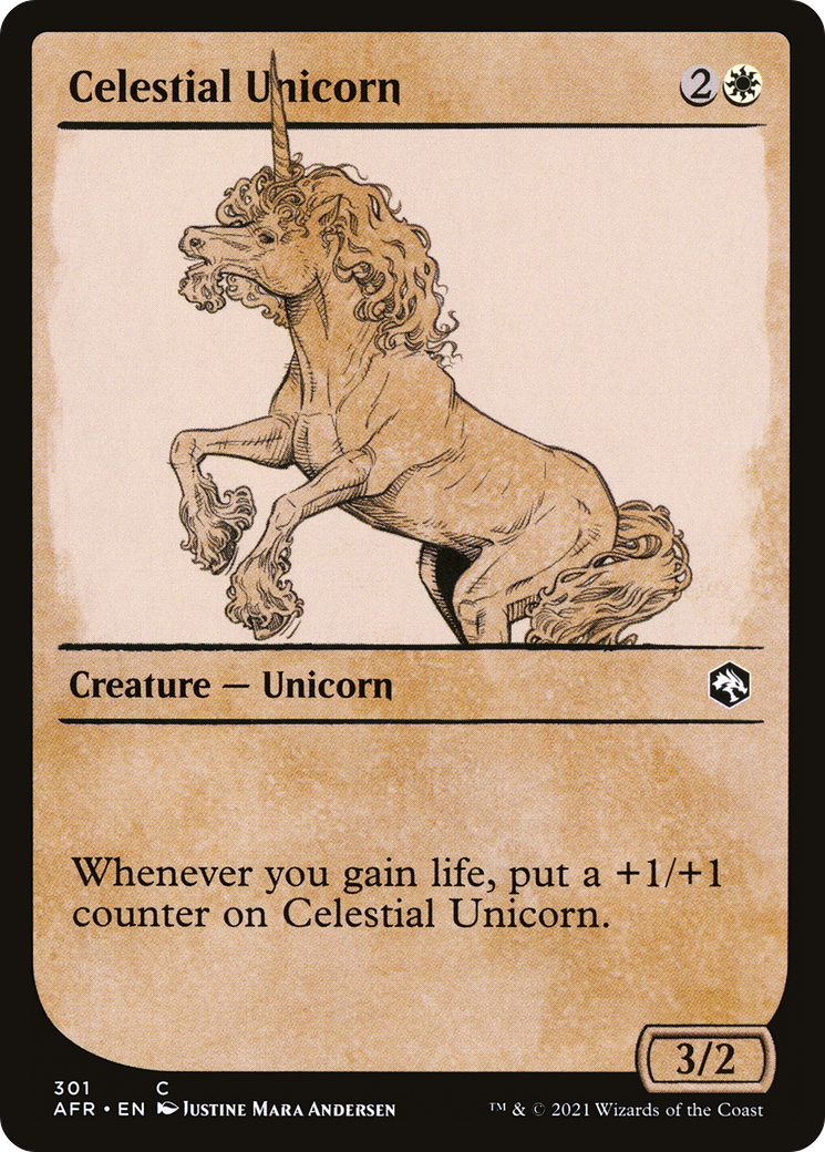 Celestial Unicorn (Showcase) [Dungeons & Dragons: Adventures in the Forgotten Realms] Foil