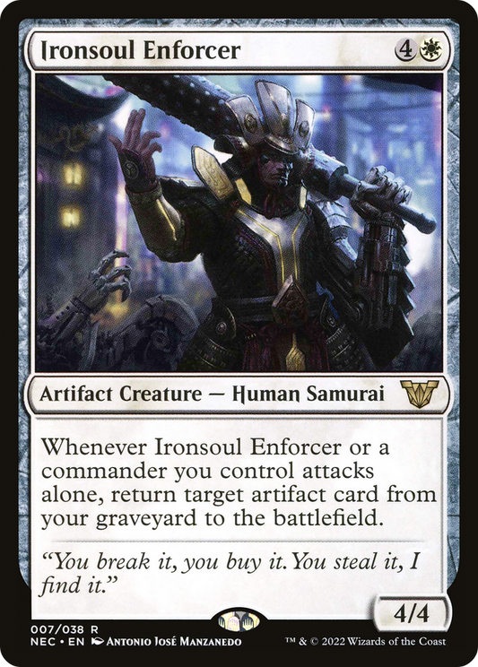 Ironsoul Enforcer (007) - Neon Dynasty Commander