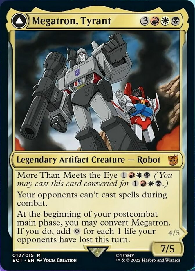 Megatron, Tyrant (012) Foil - Transformers