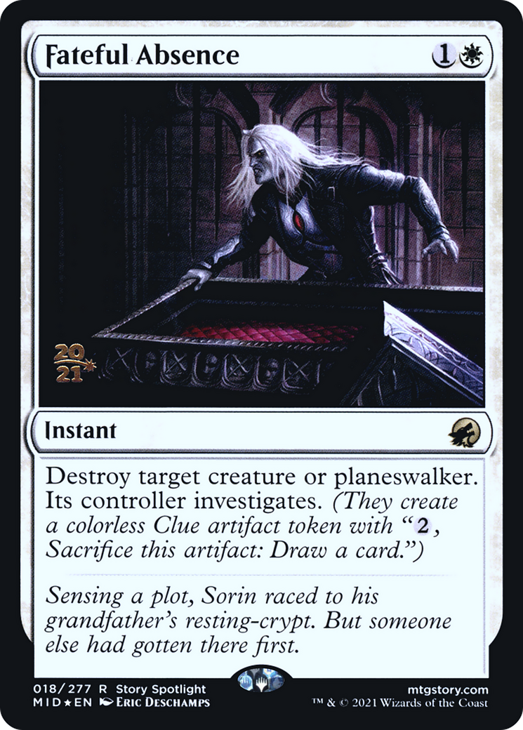 Fateful Absence (18s) Foil - Innistrad: Midnight Hunt Promos