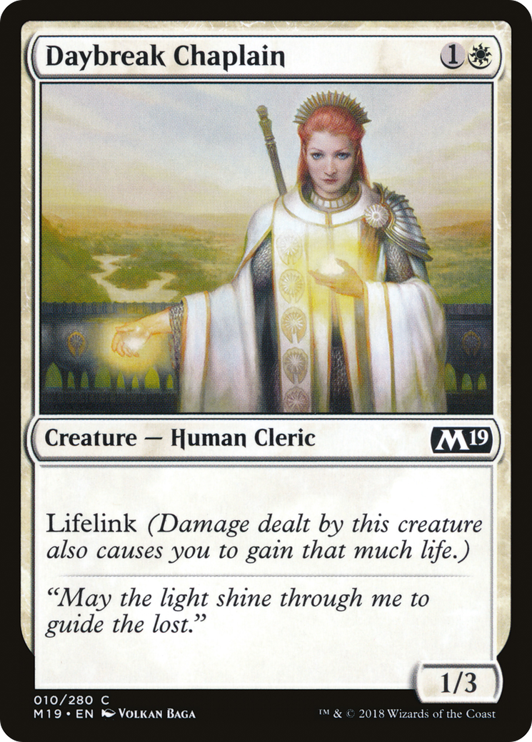 Daybreak Chaplain (010) - Core Set 2019