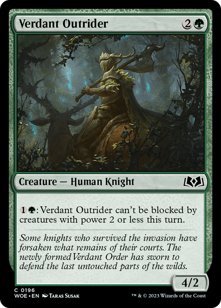 Verdant Outrider (196) Foil - Wilds of Eldraine