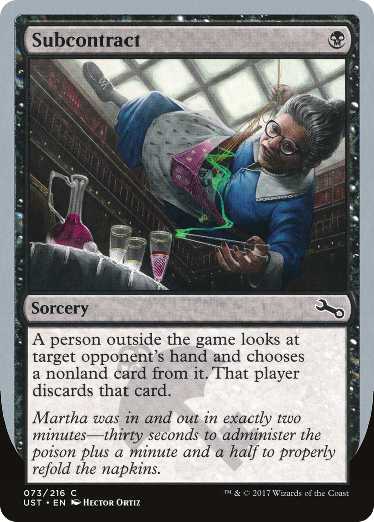 Subcontract (073) Foil - Unstable