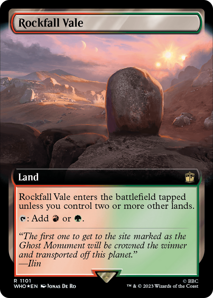 Rockfall Vale (Extended Art) (1101) Foil - Doctor Who