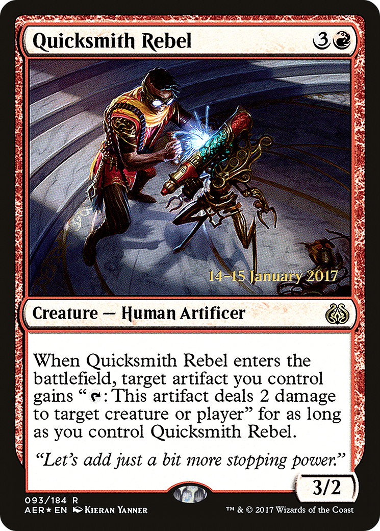 Quicksmith Rebel (93s) Foil - Aether Revolt Promos